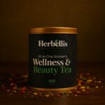 Herbellis Signature Tin Women's Wellness & Beauty Tea. Herbal